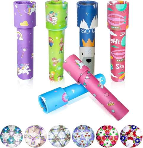 ARTGHJL 6 Piezas Caleidoscopio, Caleidoscopio Infantil, Caleidoscopios Clásicos, Juguete Caleidoscopio de Papel, para Cumpleaños Infantiles, Año Nuevo, Navidad, Escuela(Color al Azar) ARTGHJL 6 Piezas Caleidoscopio, Caleidoscopio Infantil, Caleidoscopios Clásicos, Juguete Caleidoscopio de Papel, para Cumpleaños Infantiles, Año Nuevo, Navidad, Escuela(Color al Azar)