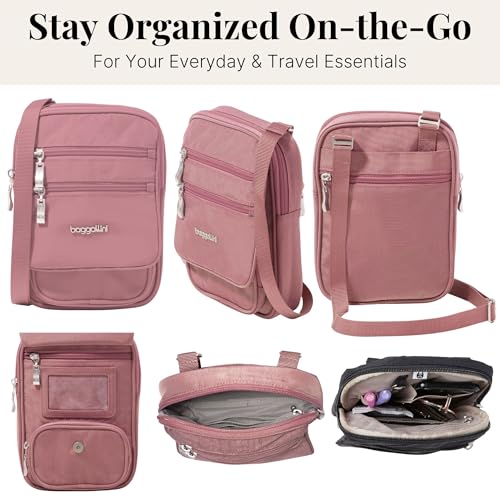 Image of Baggallini Journey Crossbody Bags for Women 9x6 Small Lightweight Travel Handbag W /RFID