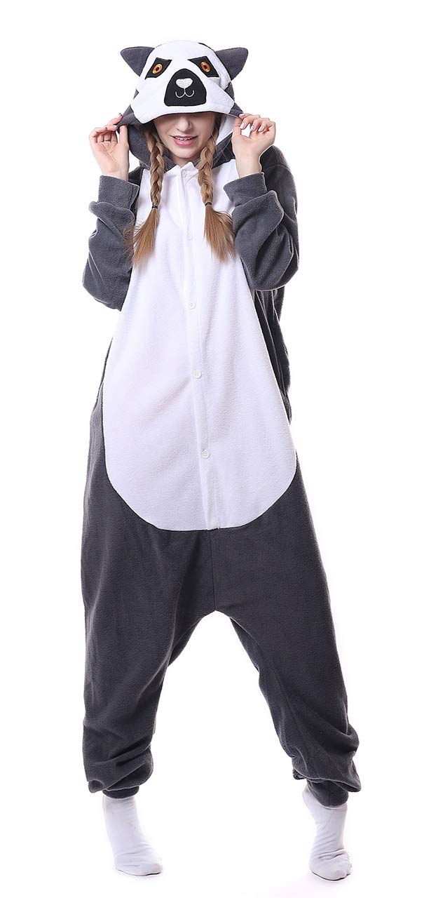 Pigiama a tuta con cappuccio, per Halloween e cosplay, unisex