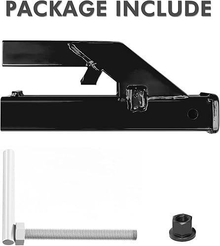 Miniatura 7 de EBESTTECH - Enganche de cubo para tractor, 1 abrazadera en el receptor de enganche de remolque, adaptador de montaje de bola de 2 pulgadas