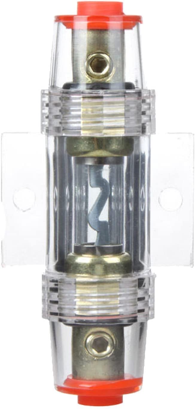 YUNIQUE ITALIA 1 Pezzo 1500W Auto Filo Cablaggio Amplificatore Subwoofer Audio Kit di Installazione 8GA Cavo di Alimentazione 60 AMP Fuse Holder, SM-2P
