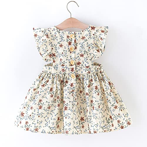 Colorful Childhood Baby Girls Dress Toddler Girls Flare Lace Trim Princess Party Dress4