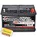 Produktbild Autobatterie 12V 75Ah BlackMax 30% mehr Leistung statt 66Ah 70Ah 72Ah 74Ah inklusive Polfett