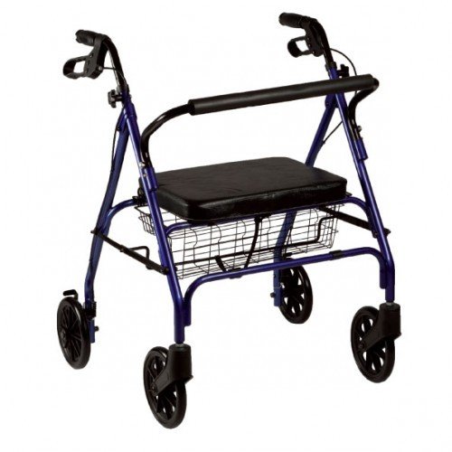 DEAMBULATORE ROLLATOR PIEGHEVOLE BARIATRICO - Dimensione seduta 46 cm