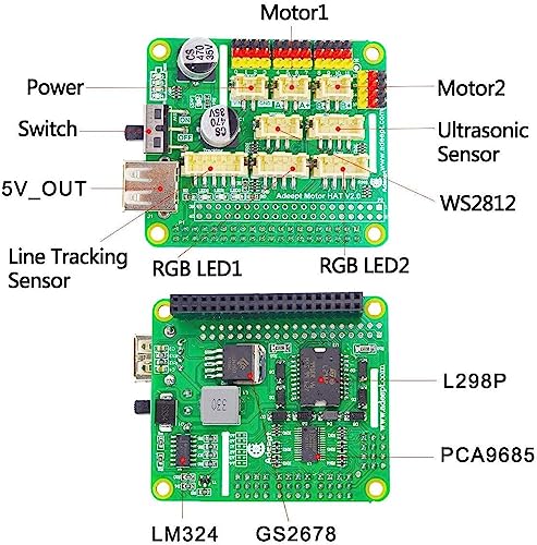 Adeept RaspTank WiFi Wireless Smart Robot Car Kit for Raspberry Pi 4 3 Model B+/B, Tank Tracked Robot with 4-DOF Robotic Arm, OpenCV Target Tracking, Video Transmission with PDF