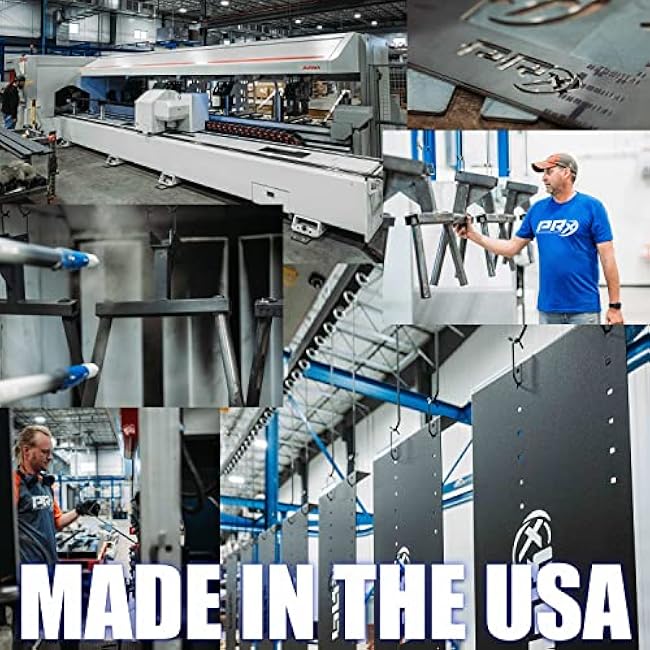 PRx Performance Y-Bar Dip Station Handles for Profile ONE 2x3 & PRO 3x3 Squat Racks, USA Made, Rack Mounted Dip Bar Attachments for Strength Training¡