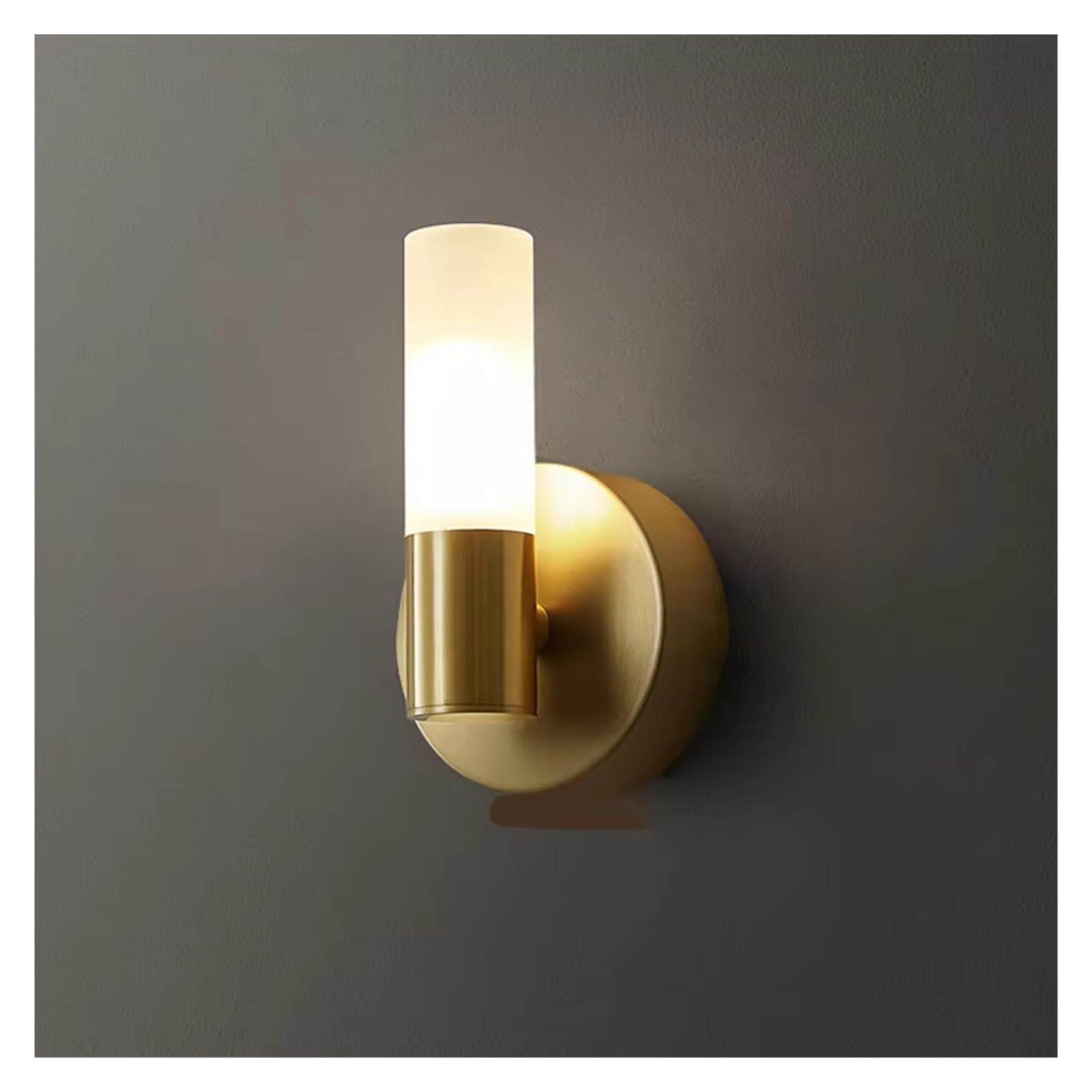 SXSCARKX d Copper Wall Lamp LED Acrylic Sconces Bedroom Bedside Bathroom Mirror Lights Living Room Decor Indoor Light