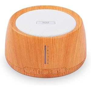 Tibetan Singing Bowls Machine, NDLT Wooden Singing Bowls for Healing, 6 Single Bowl Sounds & 5 Mix Bowl Sounds, Bluetooth Connectivity&Headphone Output, Timer and Memory Features, Meditation Gifts