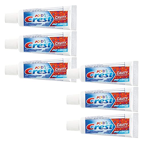 Crest Kids Cavity Protection Toothpaste Sparkle Fun Travel Size 0.85 oz (24g) - Pack of 6