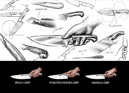 Kitchen-Knife-Set-with-Block-15PCS-German-Stainless-Steel-Knife-Block-SetOne-Piece-Design-Knives-Set-for-Kitchen-Professional-Knife-Set-with-Built-in-SharpenerStarry-Sky-Series