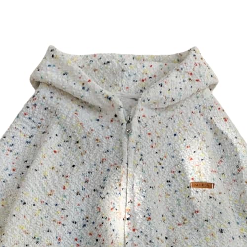 Image of GURUNVANI Men Oversized Zip Up Hoodies Jackets Multicolor Lightweight Cardigan Sweaters