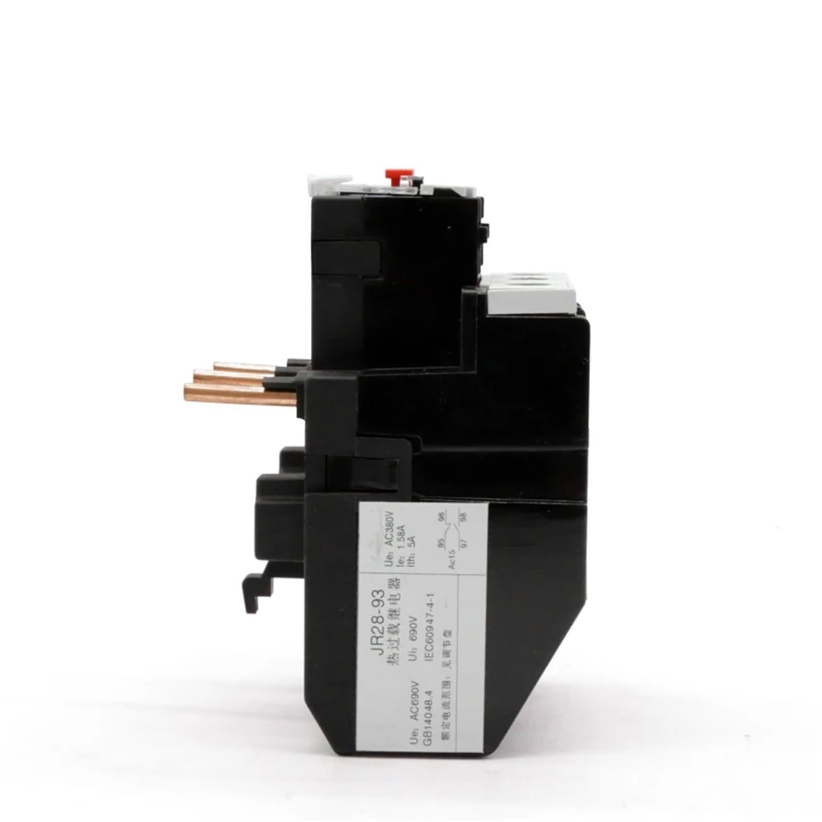 1 Uds JR28-93 relé de sobrecarga térmica eléctrica 40A 50A 65A 70A 80A 93A, relé Protector de sobrecarga 3P LR2D33 1NO 1NC for CJX2/LC1-D
