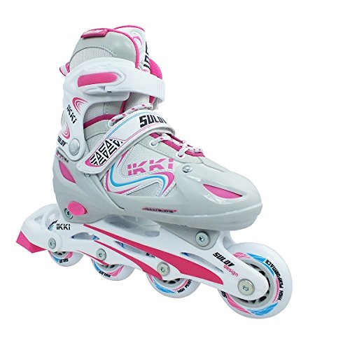 Patins à Glace pour Fille 2 V1 Ikki M Blanc/Rose