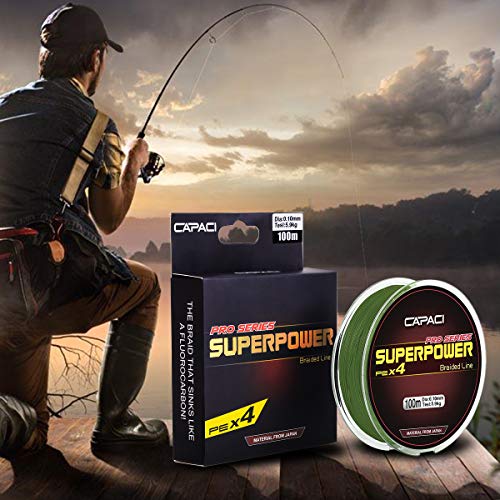 DECDEAL 100 m PE linha de pesca trançada 4 Strand Multifilament linha de pesca de carpa fio de pesca