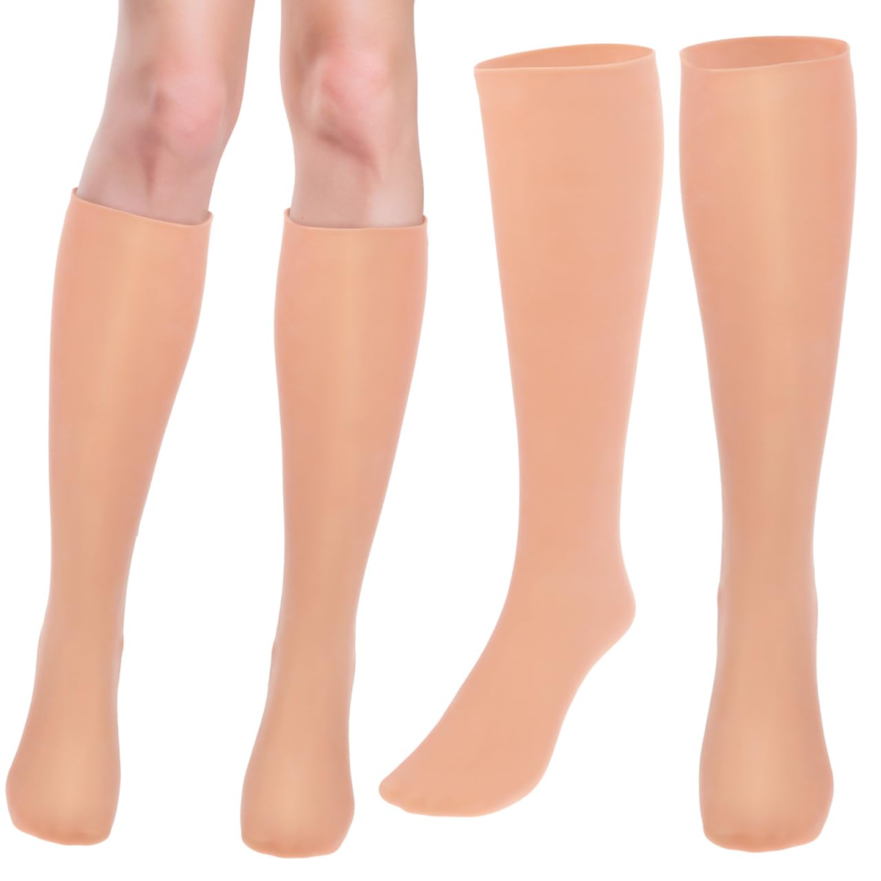 Moisturizing Socks Overnight SPA Sock: Cosmetic Moisturizing Socks Knee High Cracked Heel Dry Feet Treatment Women Men 1 Pair