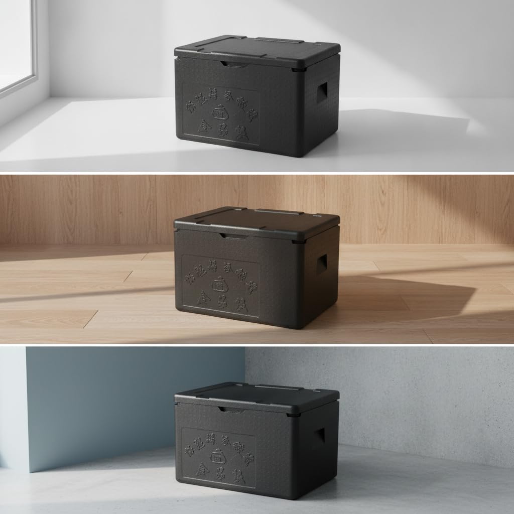 Caja Aislante para Transporte Alimentos, Aislamiento para Mantener Alimentos Calientes o Fríos, para Estudiantes, Caja Desnuda