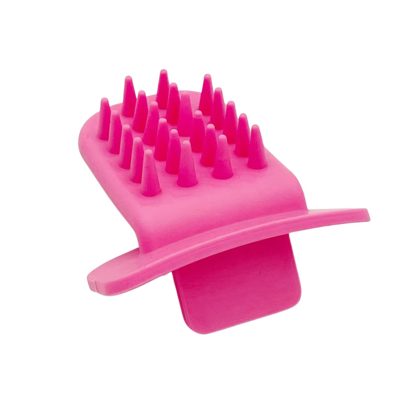 Tongue Cat Brush Scratcher - Licking Massage Comb Pads, Soothing Silicone Desheding Tools, Novelty Hair Remover Grooming Groomers, Comfortable Pink Base Hardware | Pet Giifts For Owners & Lovers |