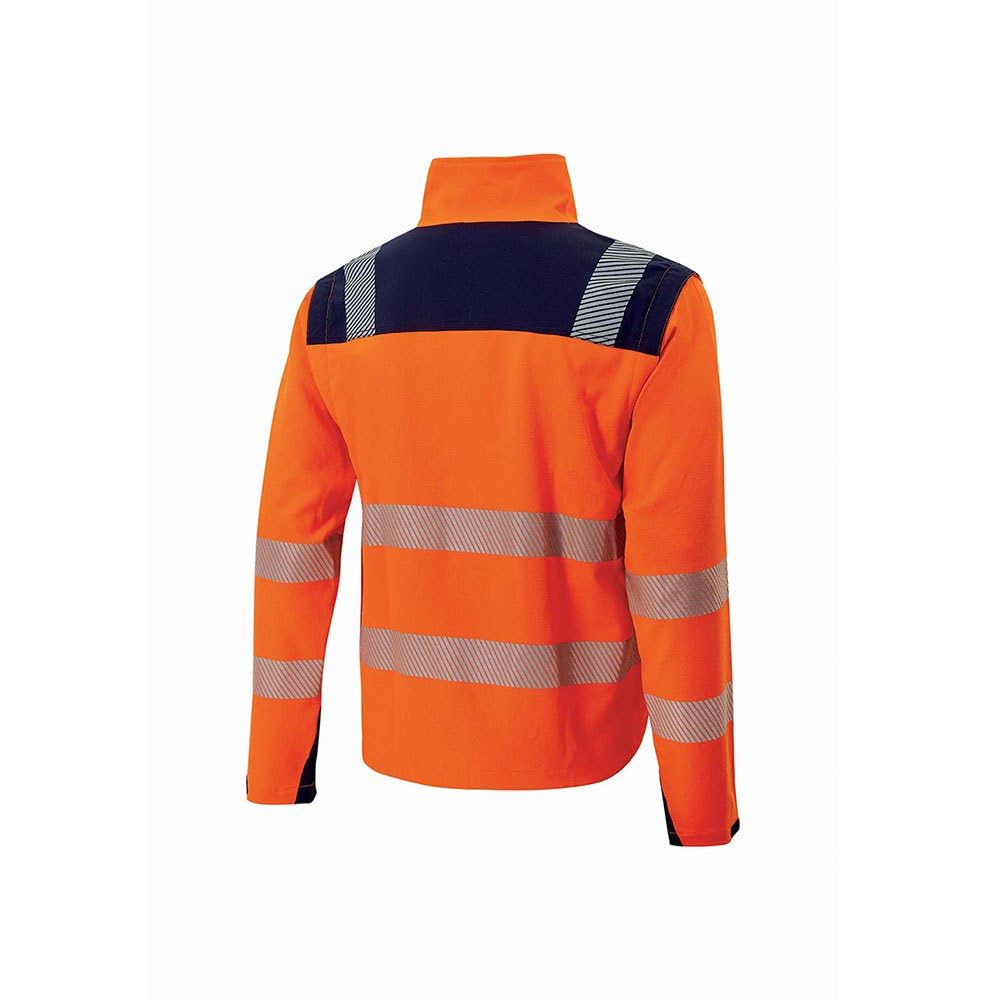 U-POWER | Giacca da Lavoro BEA, Maniche Stretch, Trasformabile in Gilet, Tasche Multifunzionali, Bande Catarifrangenti per Alta Visibilità, 52% Poliestere 44% Cotone 4% Spandex