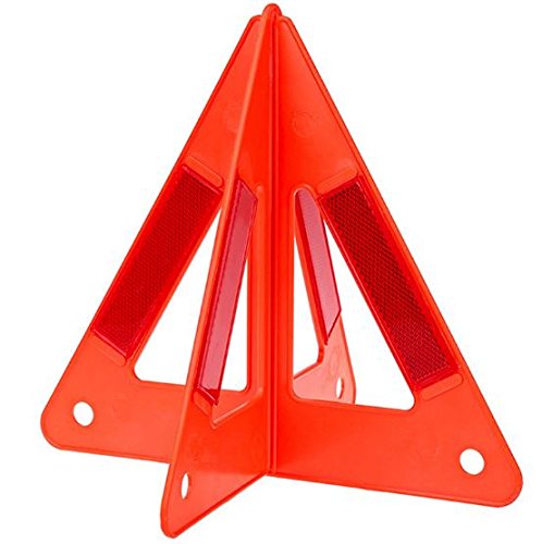 BITS4REASONS Neuf Avertissement Triangle Réfléchissant de Sécurité Cône sur Pied Se replie à Plat Extra Stable Cover