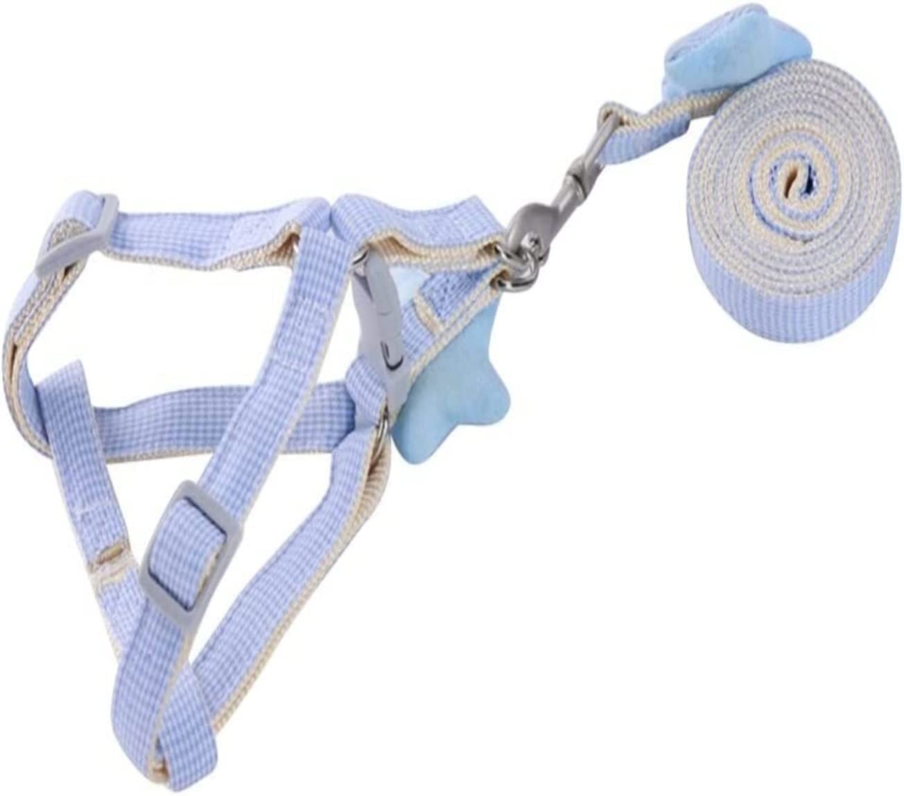 Longe Chien Chien Réglable Respirant Traction Corde Traction Corde Gilet Sangle De Poitrine Collier De Chien Accessoires pour Chien Ceinture Chien(Blue,1.0cm*120cm)