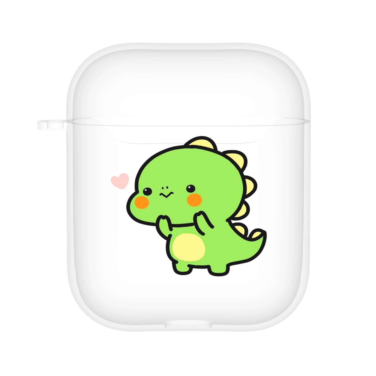Veizkuo Cute Dinosaur Clear Aesthetic Airpods Case 2nd 1st