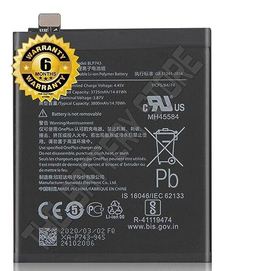 Image of Original BLP743 Battery for OnePlus 7T HD1900 HD1901 HD1903 HD190 HD1907 Battery with 6 Month Warranty ***(P173)