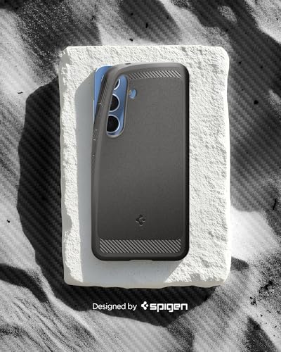 Image of Spigen Rugged Armor MagFit Designed for Galaxy S25 Case [Fast Wireless Charging /Magnet for Galaxy] (2025) - Marble Gray