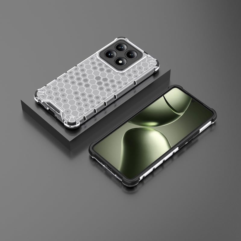 Image of Plastic Bumper Back Case Cover for Xiaomi 14T / Mi 14T 5G (Transparent)