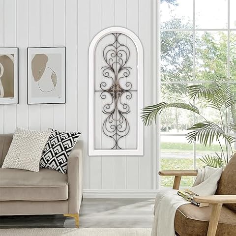 Sintosin Vintage Wood and Metal Wall Decor Cover