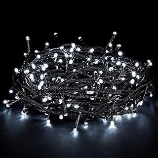 Fully Waterproof Fairy Lights 30M+10M 300 LED White Colour, 8 Light Effects, Memory & 8H Timer. 31V Safe Voltage