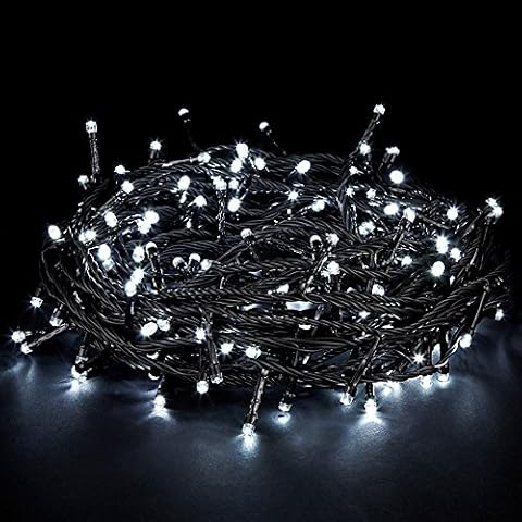 LightsGo Kids Safe Low Voltage Cool White 400 LEDs 40M Waterproof Outdoor Indoor Christmas Tree LED Fairy Lights Cover