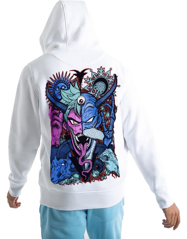 Image of VLAM Demon Dark Art Back Print Unisex Winter Hoodie