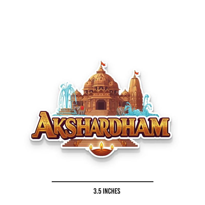 Image of Delhi Set of 5 Fridge Magnets, Glossy Finish, Stylish Magnet for Fridge, Wardrobe & Metal Surfaces