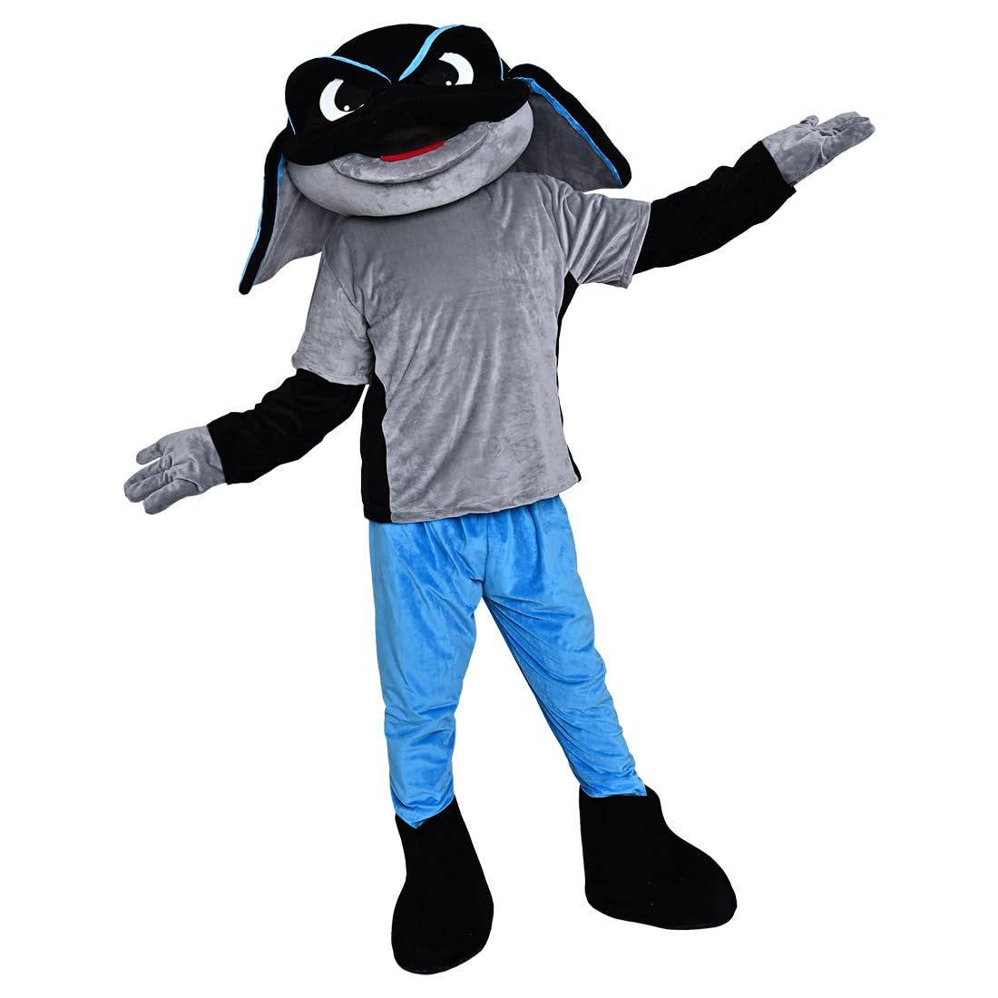 Gray Fish Mascot Costume Funny Cartoon Fancy Dress
