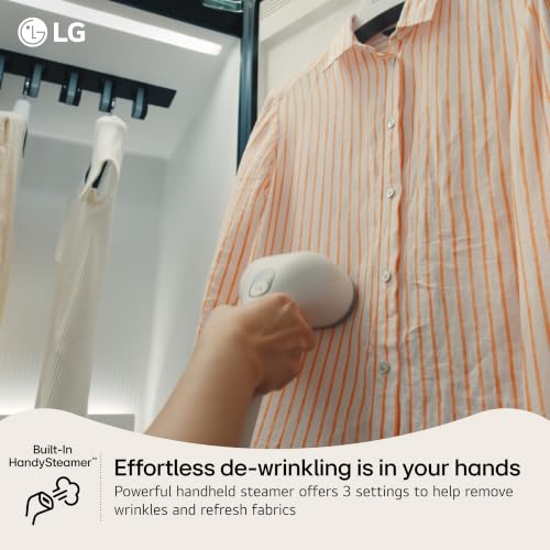 Image of LG Styler Smart Steam Closet SC5GMR80H | Dual TrueSteam Technology, Dynamic Moving Hanger, Built-In Handy Steamer