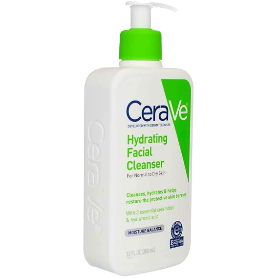 CeraVe Hydrating Facial Cleanser 12 oz (Pack of 5)