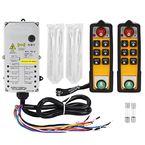 SUPYINI Control de polipasto YU6, calidad industrial, 800 MHz RF, resistente al aceite, anticaída, con rendimiento estable y fiable, para transportadores de grúas, equipos de minería de carbón, bomba