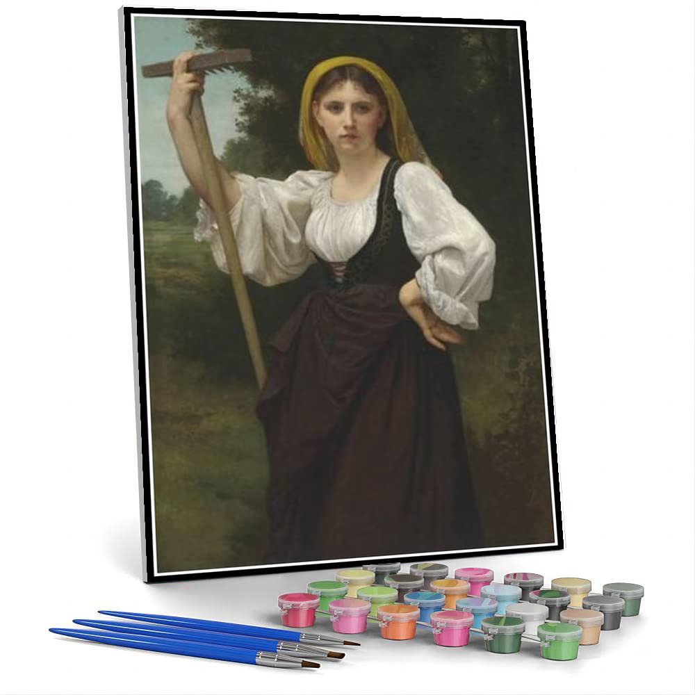 Hhydzq M Paint By Numbers Kits For Adults And Kids Hay Aker Painting By Willia-Adolphe Bouguereau Paint By Numbers Kit For Kids And Adults