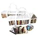Evelots CD Storage Bag-Zippered-Clear-Handles-Hold 94 CD's Total-White Top-Set/2