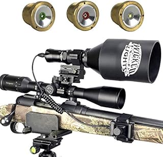 Wicked Lights W404iC Deluxe Night Hunting Light Kit with Green, Red, and White LED's for hog, Coyote, and Predators