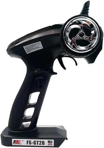 Miniatura 6 de Flysky FS-GT2B 2.4GHz 3CH Sistema de radio Transmisor RC con receptor FS-GR3E, negro,