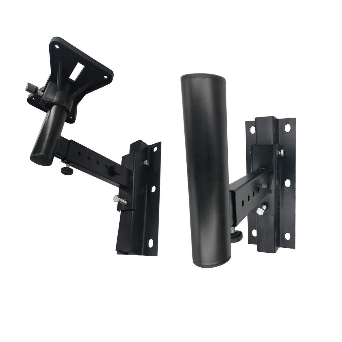 COPPIA SUPPORTI MURO PARETE IN ACCIAIO SOSTEGNI STATIVI UNIVERSALI CASSE ACUSTICHE STANDARD 35 MM