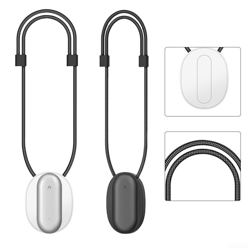 Support magnétique de poitrine avec cordon réglable pour une meilleure accessibilité de l'appareil (noir)