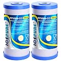 ICEPURE 5 Micron 10" x 4.5" Whole House Water Filter Compatible with GE FXHTC, GXWH40L, RFC-BBSA, W50PEHD, GXWH35F, GNWH38S, Dupont WFHD13001, R50-BB, Pack of 2