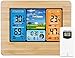 Price comparison product image Weather Stations, DARMAI LCD Digital Weather Station with Outdoor Sensor, Wireless Indoor Outdoor with Alert and Temperature/Humidity/Barometric/Forecast/Moon Phase/Alarm Clock for Home Office