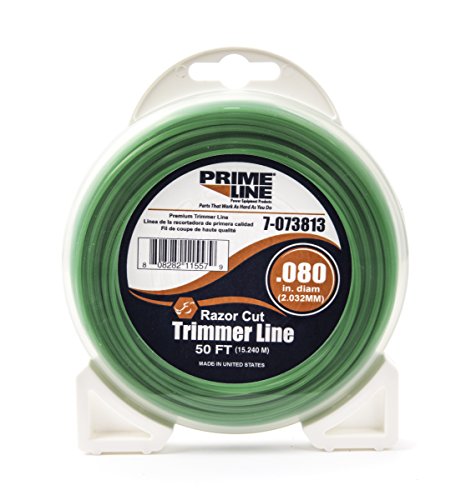 Prime Line 7-073813 Razor Cut Trimmer Line, 50-Feet by 0.080-Inch Diameter
