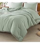 Litanika White Queen Size Pinch Pleat Duvet Cover Set Soft Microfiber Bedding with Zipper & Corner Ties Top Rated & Best 51mzV%2BYdyYL. AC SR166,182