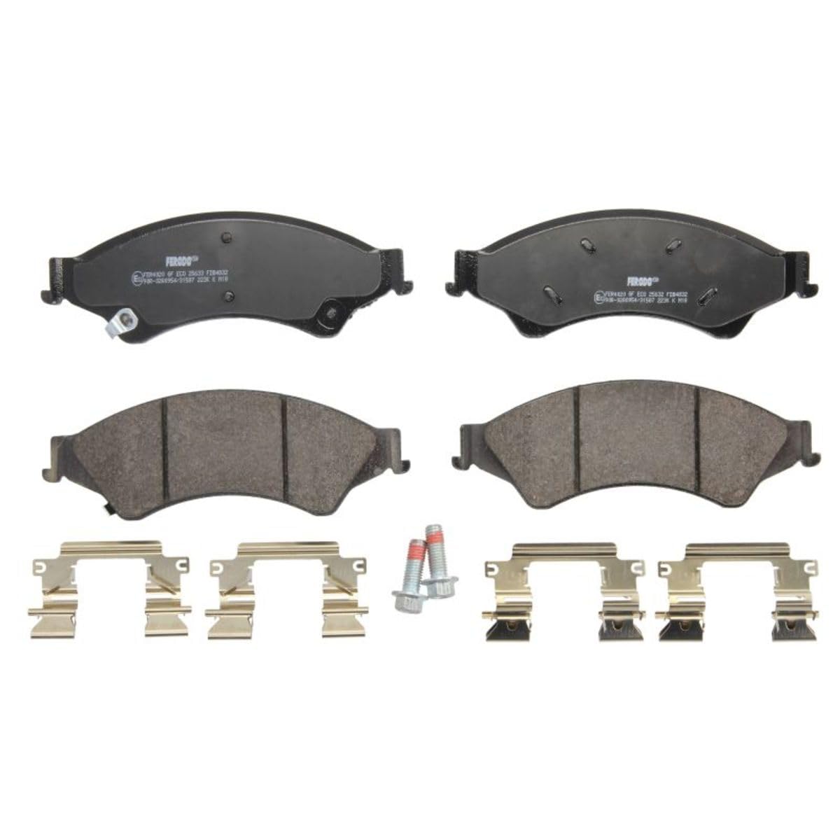 FERODO Brake Pads | FDB4832 | Front | for FORD RANGER 2011- | OE-Matching Quality | Eco-Friction Fuse+ Technology