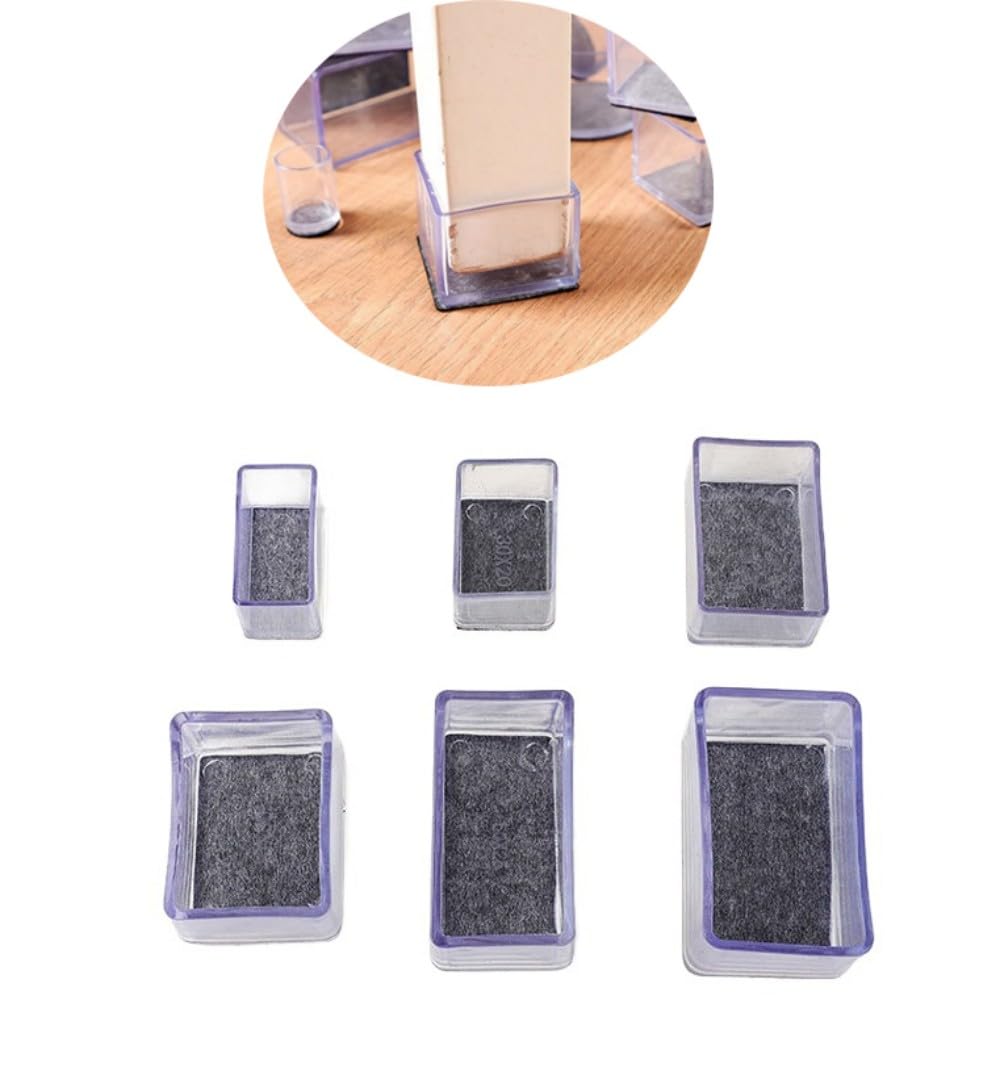 Patins pieds de chaise rectangulaires 40x60 anti rayures et usure