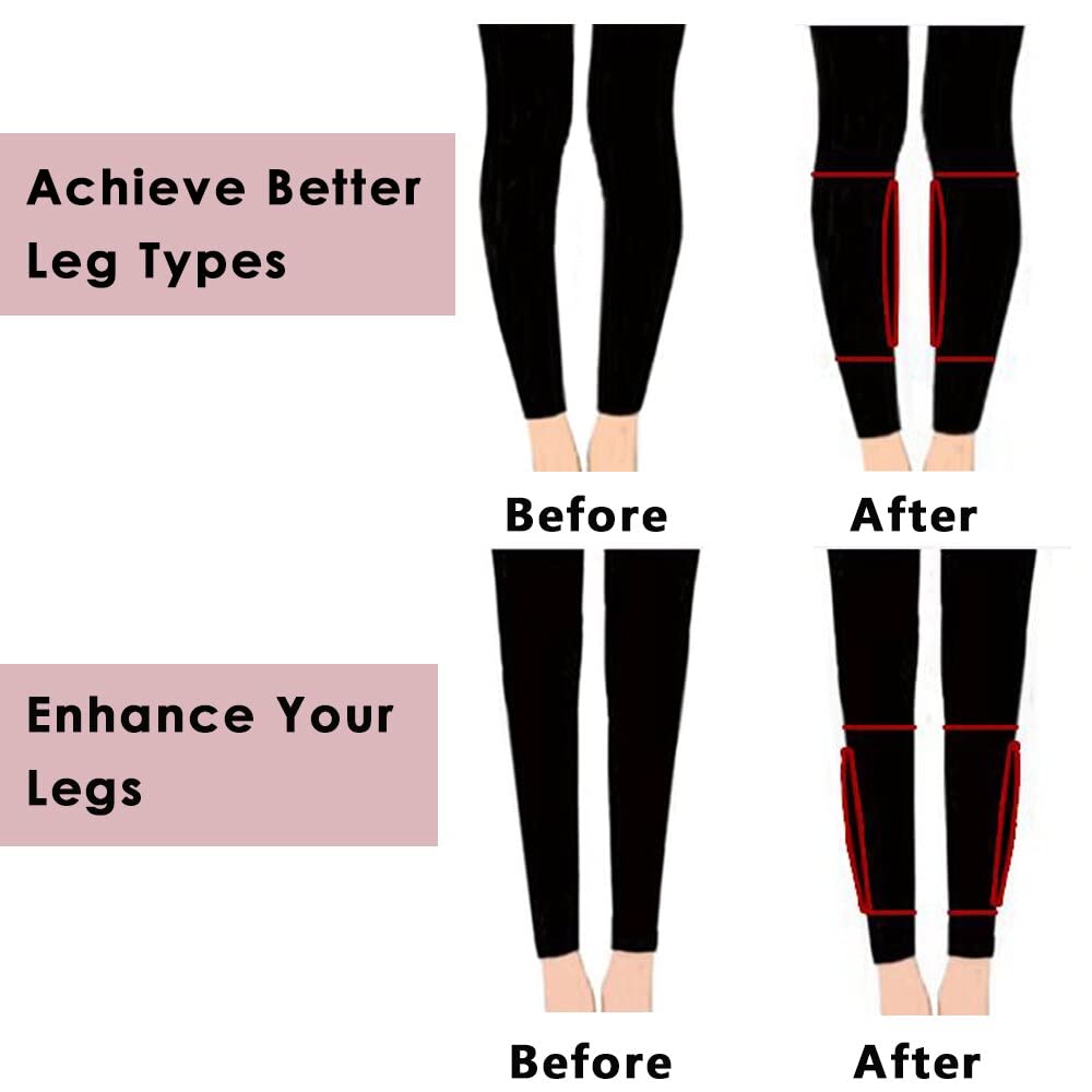 Silicone Calf Pads Leg Arm Enhancer Calf Corrector for Thin Skinny Crooked Legs Cover Scar Birthmark (1 Pair)